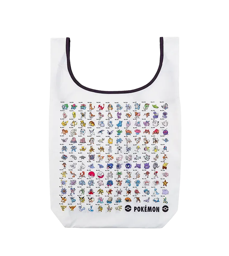 Reusable shopping bag printed with all 151 original Pokemon, 3COINS