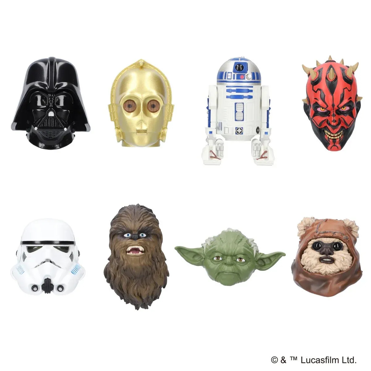 Character mask keychains sold at STAR WARS STORE by BENELIC