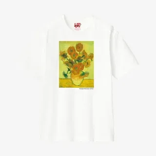 UTme! T-shirt with Van Gogh’s Sunflowers, sold at Uniqlo Shinjuku Nishiguchi. Image: Uniqlo